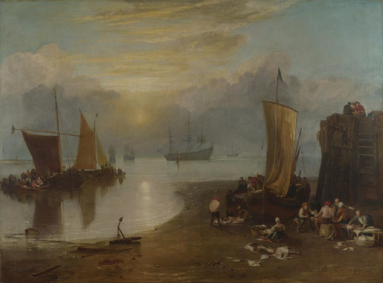 Fishermen at Sea by J. M. W. Turner