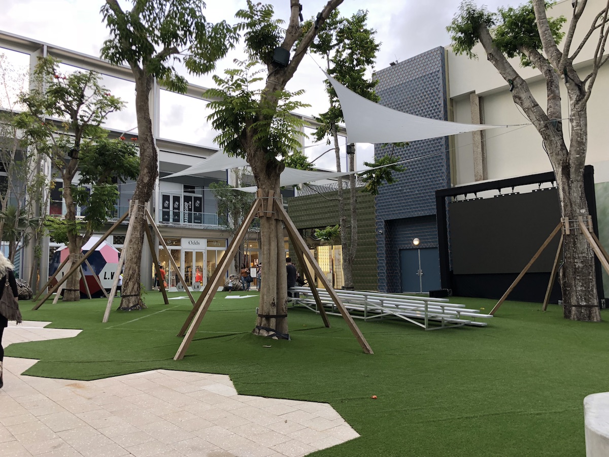 Louis Vuitton and the FIFA World Cup association transform the famous  Paradise Plaza of the Miami Design District into a football field. – Miami  Niche