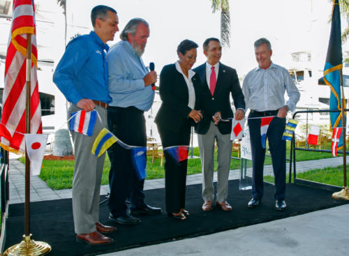 5*from the left Ben Soresen, Phill Purcell, Linda Mackey, Mayor Dean Trentalis, Andrew Doole Photo credits J.Christopher.