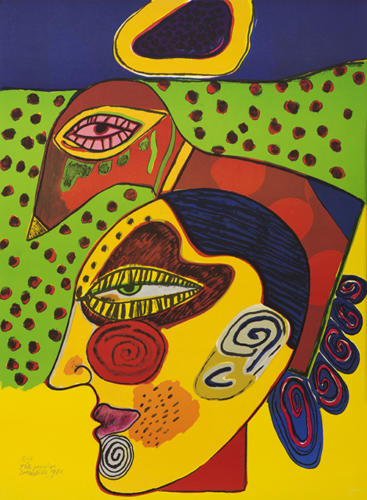 6*-Corneille, Pensive Head (Tête pensive), 1980