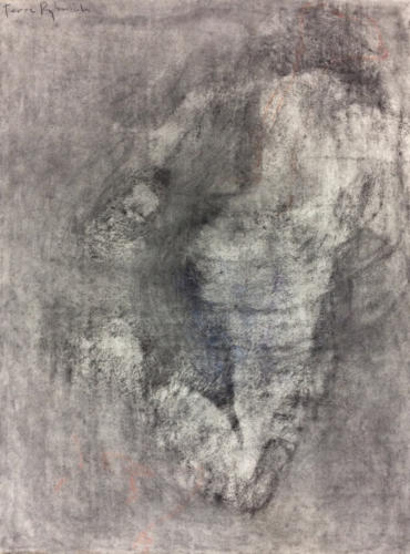 6*-What Lies Ahead by Terre Rybovich, 2017. Charcoal and pastel on paper. 65x50