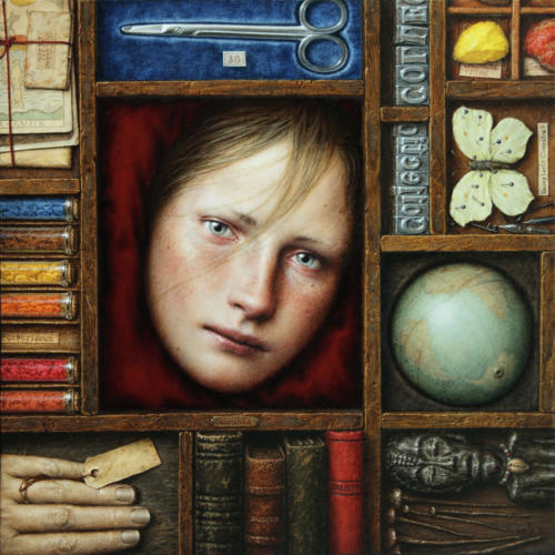 Collectio by Dino Valls, 2011Oil on wood, 35x35 cm.