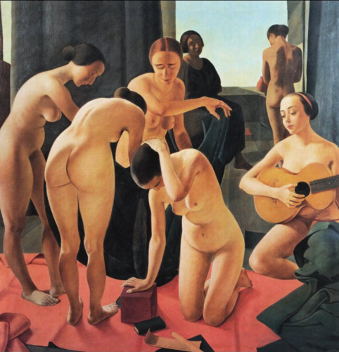 Concerto by Felice Casorati, 1924. Tempera on board. Collezione della RAI-Radiotelevisione Italiana.