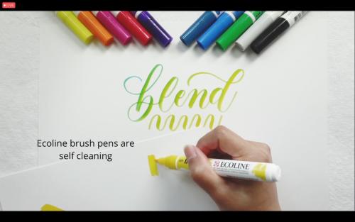 *Elizabeth Zhang's Ecoline Brushes by Royal Talens