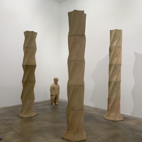 Enano con Tres Columnas, Dwarf with Three Colu by Juan Muños, 1988