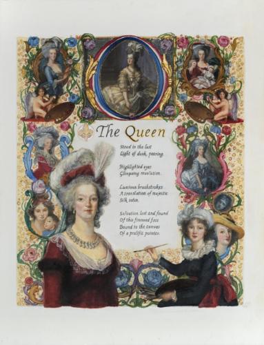 Homage Ode Élizabeth Vigée Le Brun, 2018. Mixed Media on Paper 19x14”