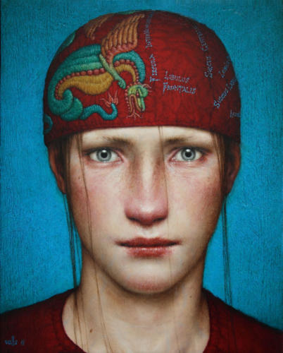 Intus by Dino Valls, 2011. Oil on wood, 25x20 cm.