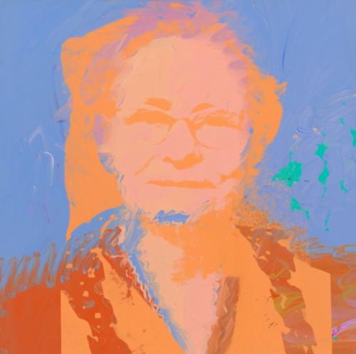 Julia Warhola by Andy Warhol, 1974. Acrylic and silkscreen ink on canvas 40 x 40 The Andy Warhol Foundation.