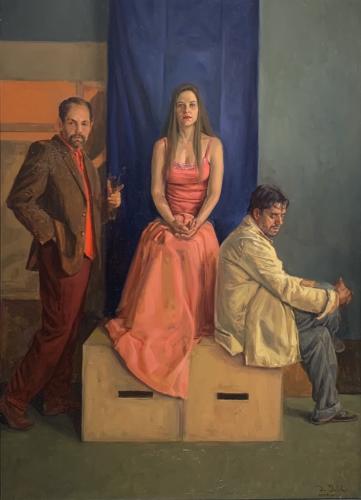 La Etad Dorata By Dario Ortiz. Oil on Canvas. 20 x 28