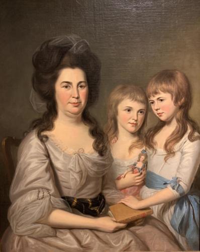 Louisa Airey Gilmor with Jane and Elizabeth by Charles Willson Peale, 1788 at The Colonial Williamsburgh Foundation