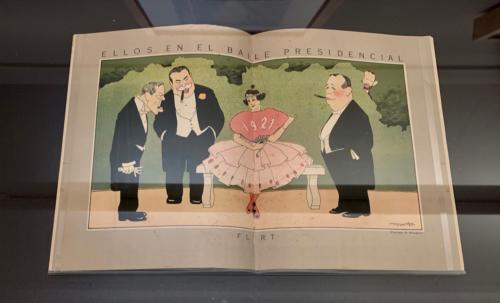 Magazine spread, Ellos en el baile presidencial, flirt (Those in the Presidencial Dance, Flirt) from Social, March 1920