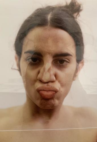 Part of Untitled (Glass on body Imprints by Ana mendieta, 1972.