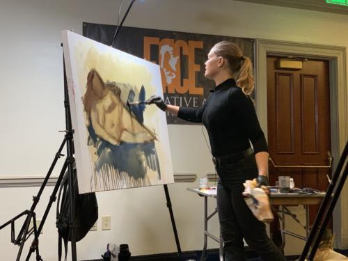 Reisha Perlmutter demo, Painting Women