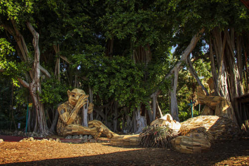 Terje, Bertha and the Banian Tree by Thomas Dambo, Pinecrest, Miami.