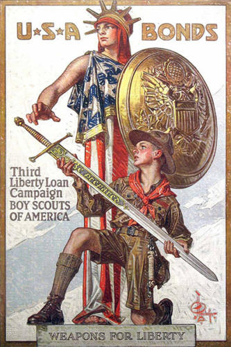 War Bond (Lady Liberty) poster by J.C. Leyedecker, 1918