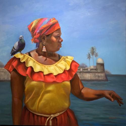 Winds of Freedom by Teresa Uribe. Oil on Canvas 40 x 40