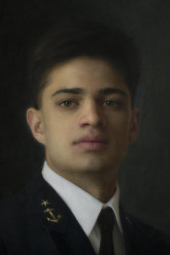 det. of Midshipman, US Naval Academy. by Joshua LaRock. Oil on linen. 42x30